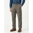 thumbnail image 1 of Men's Heavyweight Cargo Pants Regular Fit 100% Cotton Multi-Pocket Work Trousers with Elastic Waist, 1 of 12