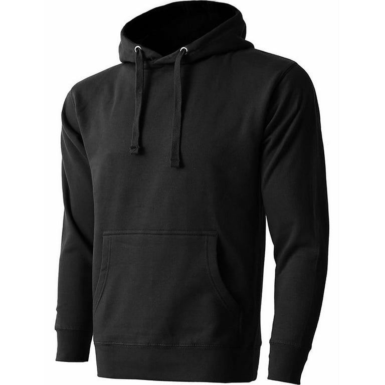 vervolgens stimuleren schaal Men's Heavyweight Casual Pullover Hoodie Sweatshirt with Front Pocket  (Black, S) - Walmart.com
