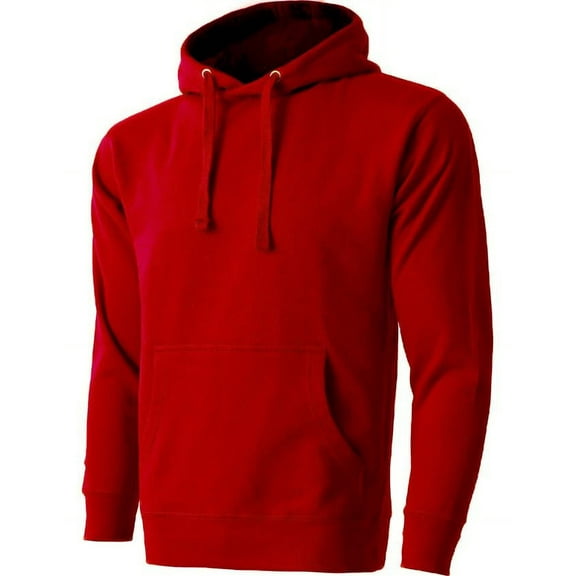 Men’s Heavyweight Casual Pullover Hoodie Sweatshirt with Front Pocket (Burgundy, S)