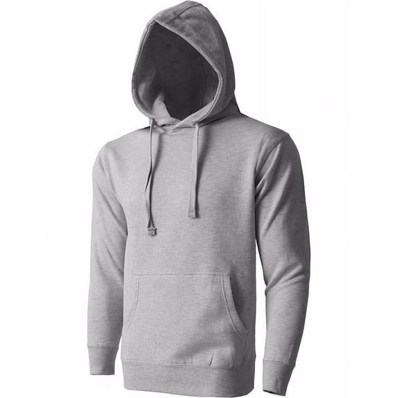 Men’s Heavyweight Casual Pullover Hoodie Sweatshirt with Front Pocket (Heather Gray, M)