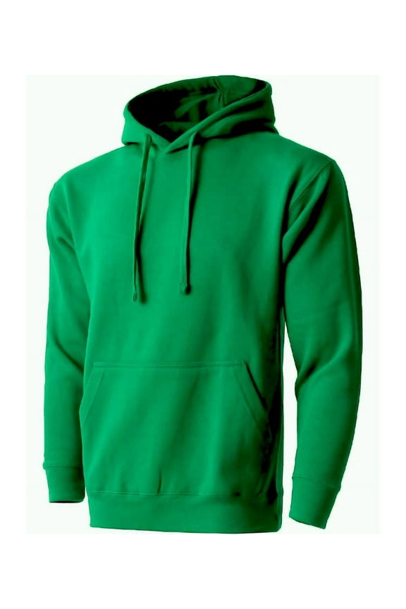 Men’s Heavyweight Casual Pullover Hoodie Sweatshirt with Front Pocket (Kelly Green, XL)