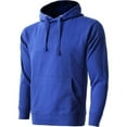 thumbnail image 1 of Men’s Heavyweight Casual Pullover Hoodie Sweatshirt with Front Pocket (Royal Blue, L), 1 of 1