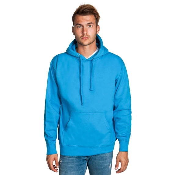 Men’s Heavyweight Casual Pullover Hoodie Sweatshirt with Front Pocket (Turquoise, S)