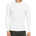 thumbnail image 1 of Men's Heavyweight Cotton Long Sleeve Thermal Top, White L, 1 Count, 1 Pack, 1 of 4