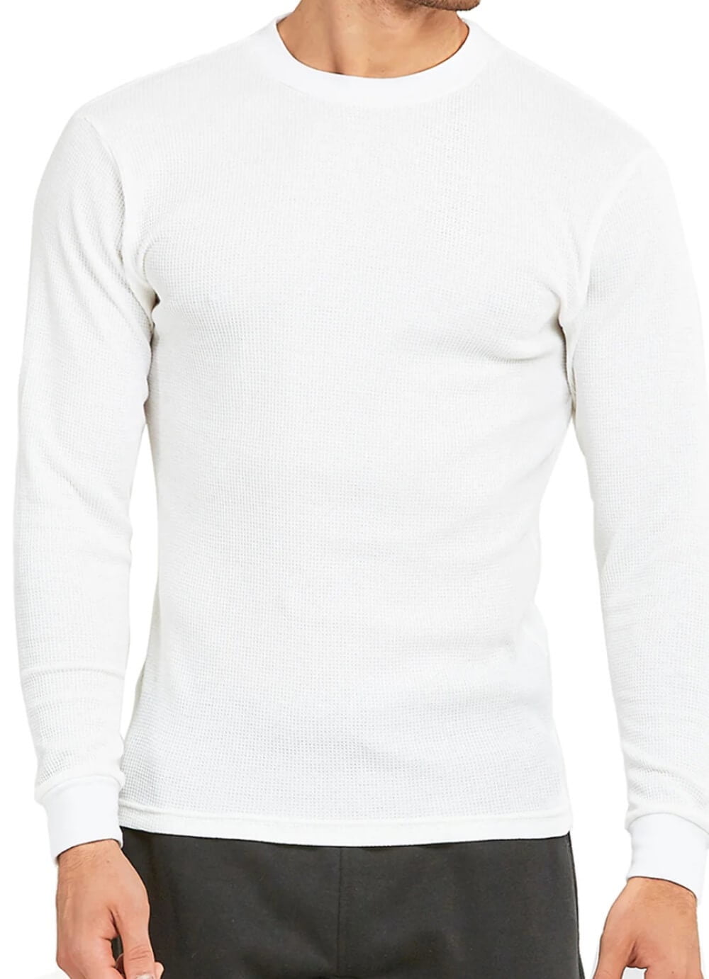 Long sleeve white thermal top on sale