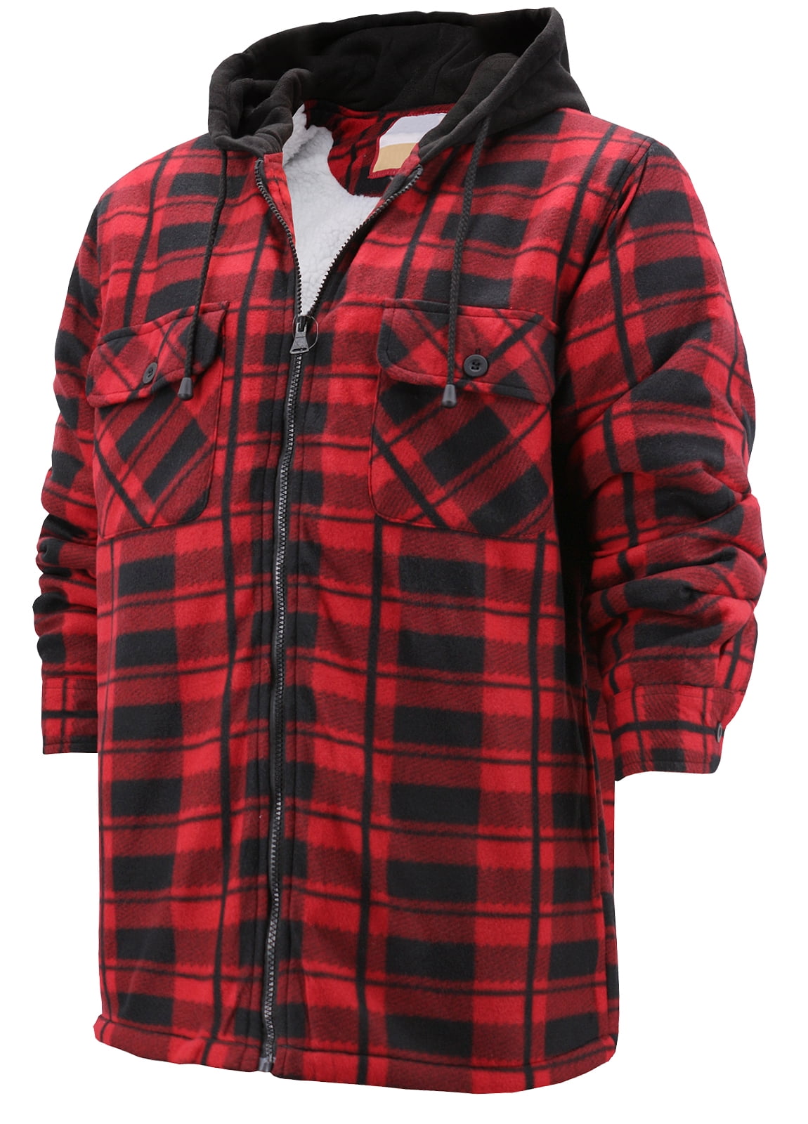 Red flannel discount with black hoodie