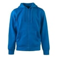 thumbnail image 1 of Men's Heavyweight Fleece Active Casual Cotton Long Sleeve Full-Zip Hoodie, Blue L, 1 Pack, 1 of 4