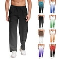 thumbnail image 1 of Men's Heavyweight Fleece Cargo Sweatpants Blue 2XL, 1 of 6