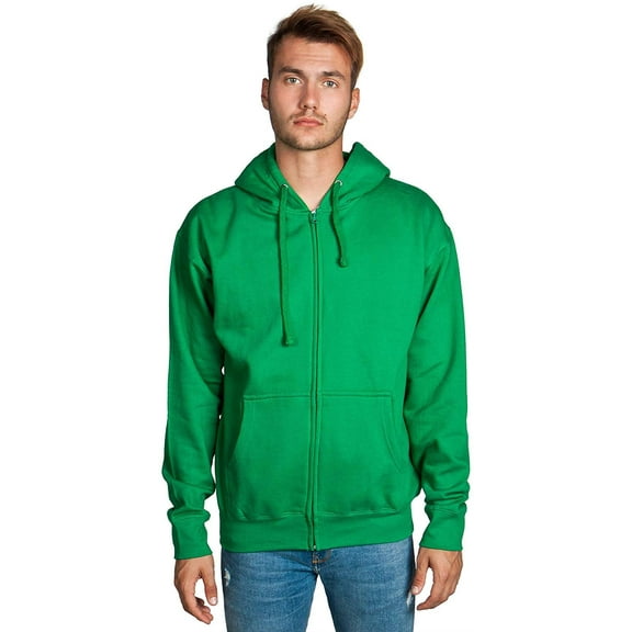 Men's Heavyweight Full Zip up Hoodie | Fleece Jacket | Warm Zipper Casual Sweatshirt with Hood