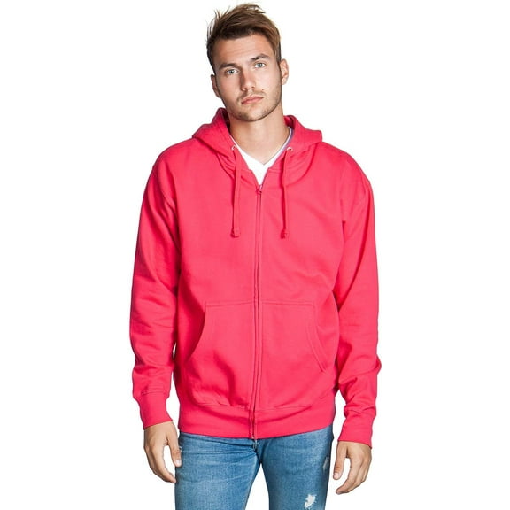 Men's Heavyweight Full Zip up Hoodie | Fleece Jacket | Warm Zipper Casual Sweatshirt with Hood