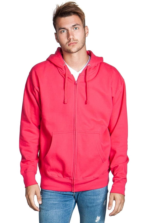Men's Heavyweight Full Zip up Hoodie | Fleece Jacket | Warm Zipper Casual Sweatshirt with Hood