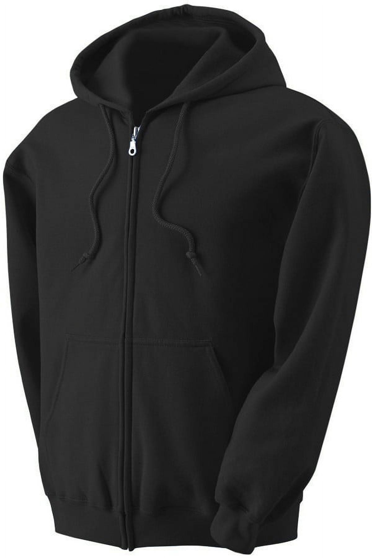 Men's Heavyweight Full Zip up Hoodie Fleece Jacket Warm Zipper Casual Sweatshirt with Hood