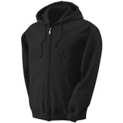 Mens Heavyweight Full Zip up Hoodie | Fleece Jacket | Warm Zipper Casual Sweatshirt with Hood