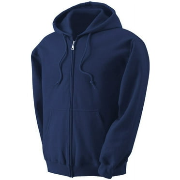 Men's Heavyweight Full Zip up Hoodie | Fleece Jacket | Warm Zipper Casual Sweatshirt with Hood
