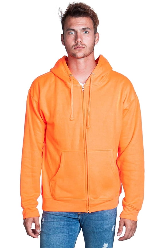 Men's Heavyweight Full Zip up Hoodie | Fleece Jacket | Warm Zipper Casual Sweatshirt with Hood