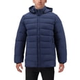 thumbnail image 1 of Men’s Heavyweight Insulated Microfiber Removable Hood Quilted Zip Puffer Jacket (Navy, 3XL), 1 of 5