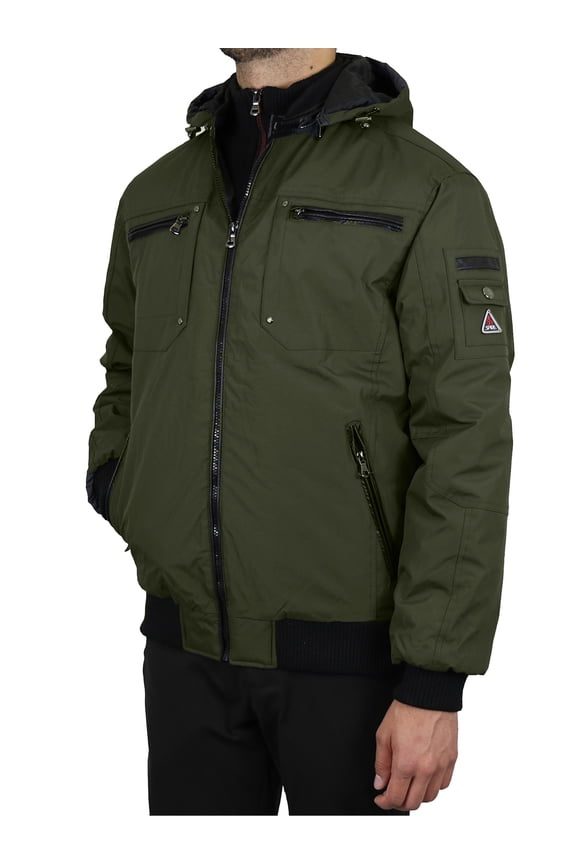 Men's Heavyweight Jacket With Detachable Hood