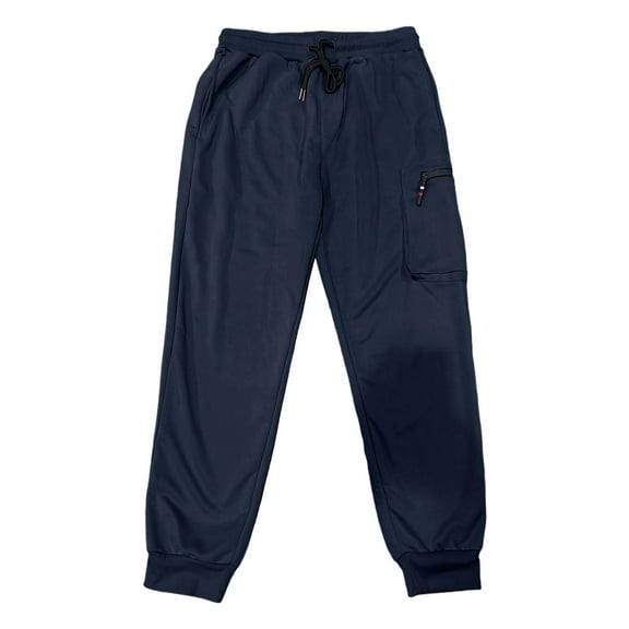 Men's Heavyweight Knitted Casual Work Pants Winter Thermal Sweatpants Comfortable Outdoor Trousers Pants Loose Fit Straight Legs Beach Trousers