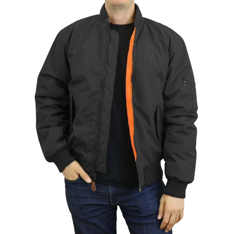 Men's Heavyweight MA-1 Bomber Flight Jacket (S-5XL) - Walmart.com