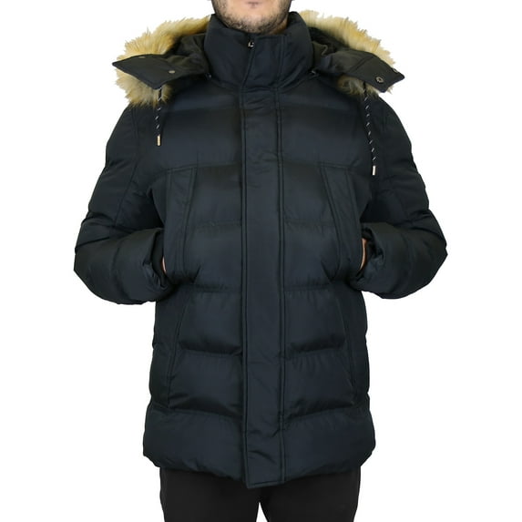 Men's Heavyweight Parka Jacket Coat With Detachable Hood