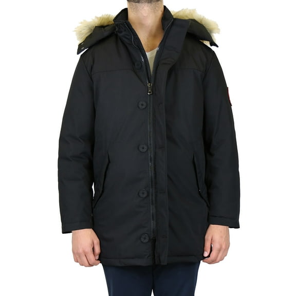 Men's Heavyweight Parka Jacket Coat With Detachable Hood
