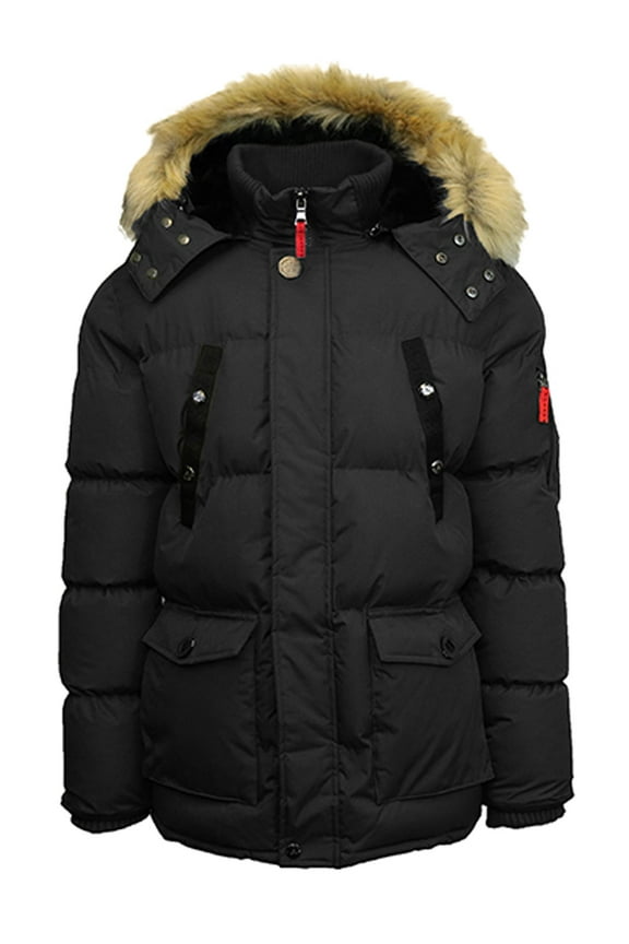 Men's Heavyweight Parka Jacket Coat With Detachable Hood