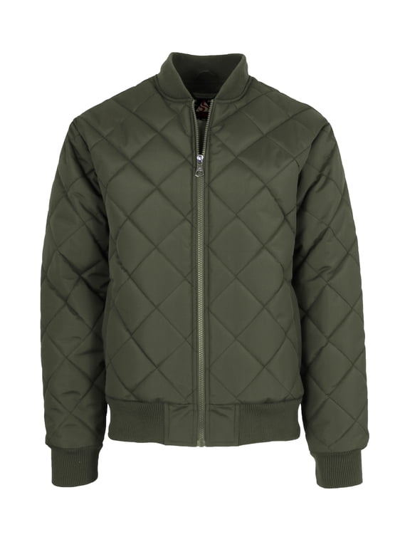Men's Heavyweight Quilted Bomber Jacket (Sizes, S-2XL)