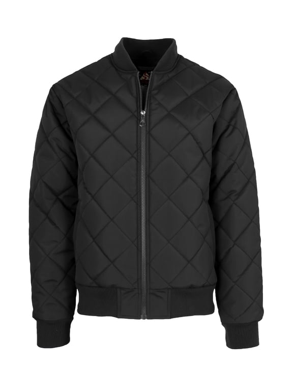 Men's Heavyweight Quilted Bomber Jacket (Sizes, S-2XL)
