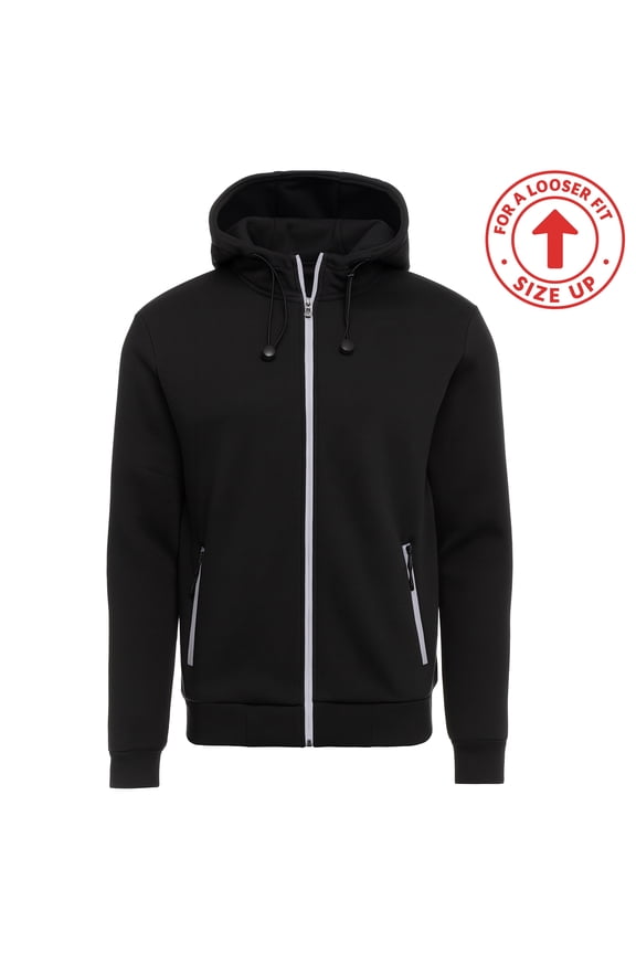 Men's Heavyweight Sherpa Fleece-Lined Full Zip Classic Tech Hoodie