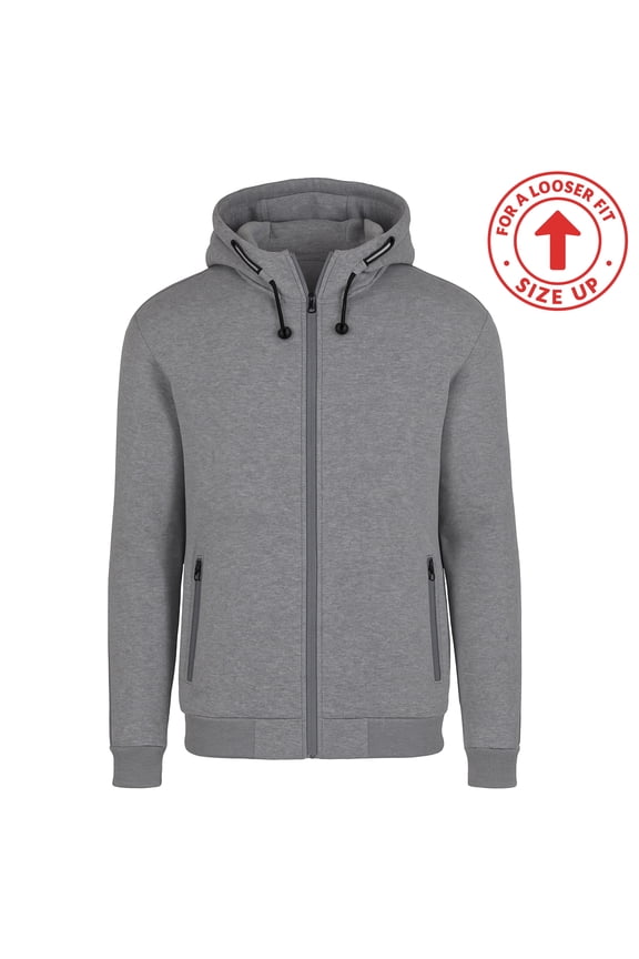 Men's Heavyweight Sherpa Fleece-Lined Full Zip Classic Tech Hoodie