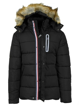 Fur hooded jacket men's sale sale