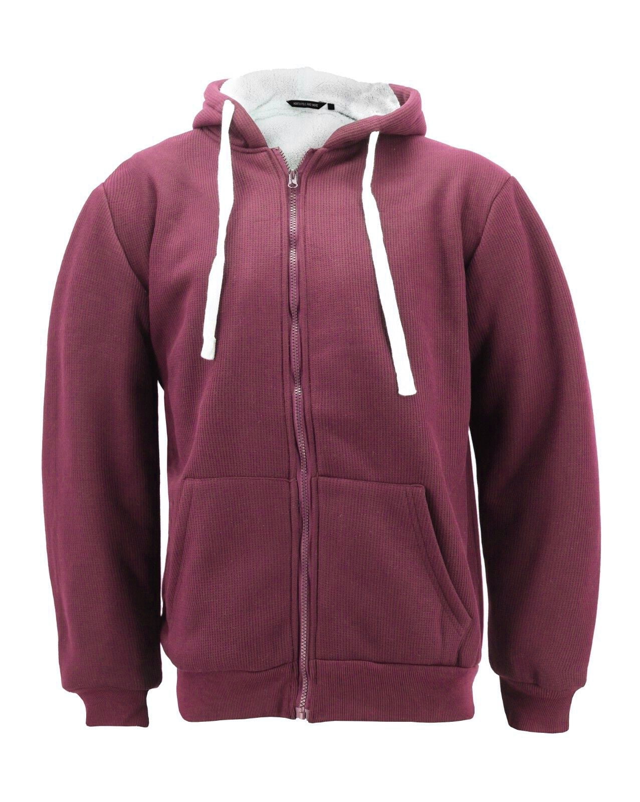 Mens burgundy zip hoodie best sale