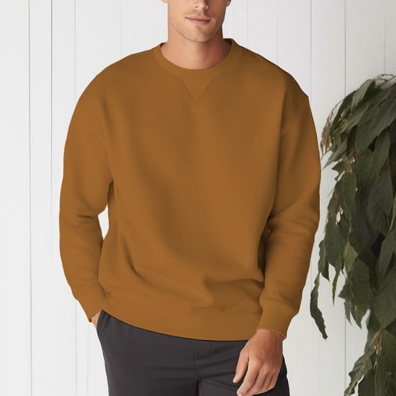 Men's Heavyweight Vintage Crewneck Casual Sweatshirt in 15 Colors
