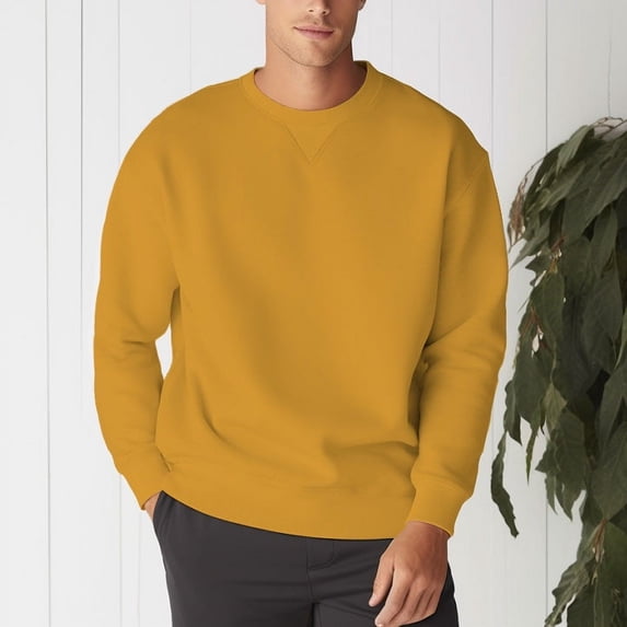 Men's Heavyweight Vintage Crewneck Casual Sweatshirt in 15 Colors