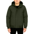 thumbnail image 1 of Men’s Heavyweight Winter Bomber Jacket, Sherpa Fleece-Lined, Hooded, Water-Resistant Coat, 1 of 5