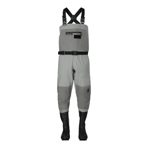 Frogg Toggs Men's Hellbender PRO Bootfoot Felt Sole Chest Wader | Gray | Size 11