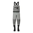 thumbnail image 1 of Frogg Toggs Hellbender PRO Bootfoot Chest Waders for Men with Felt Sole for Fishing, Gray, Size 12, 1 of 7
