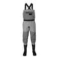 thumbnail image 1 of Frogg Toggs Hellbender PRO Chest Waders for Men with 4-Ply Nylon Upper & Bootfoot Lug Sole, Gray, Size 11 Husky, 1 of 7