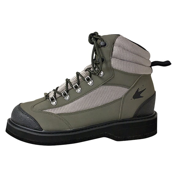 Frogg Toggs Hellbender Wading Shoe - Felt, Green and Silver (Men's)