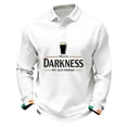 thumbnail image 1 of Men's Hello Darkness My Old Friend Long Sleeve Polo Shirt Casual Streetwear Top, 1 of 3