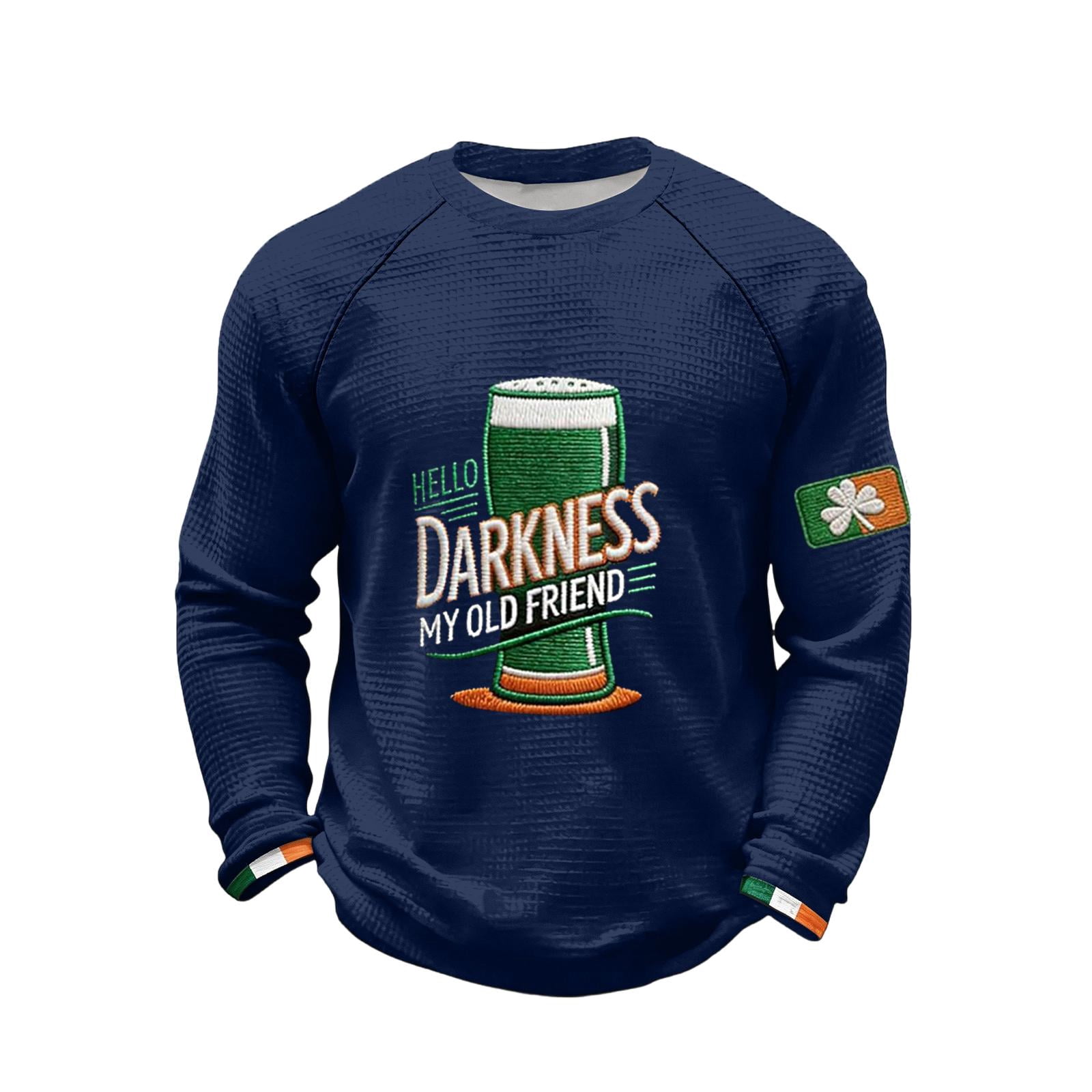 Men's Hello Darkness My Old Friend Shirts St. Patrick's Day Irish ...