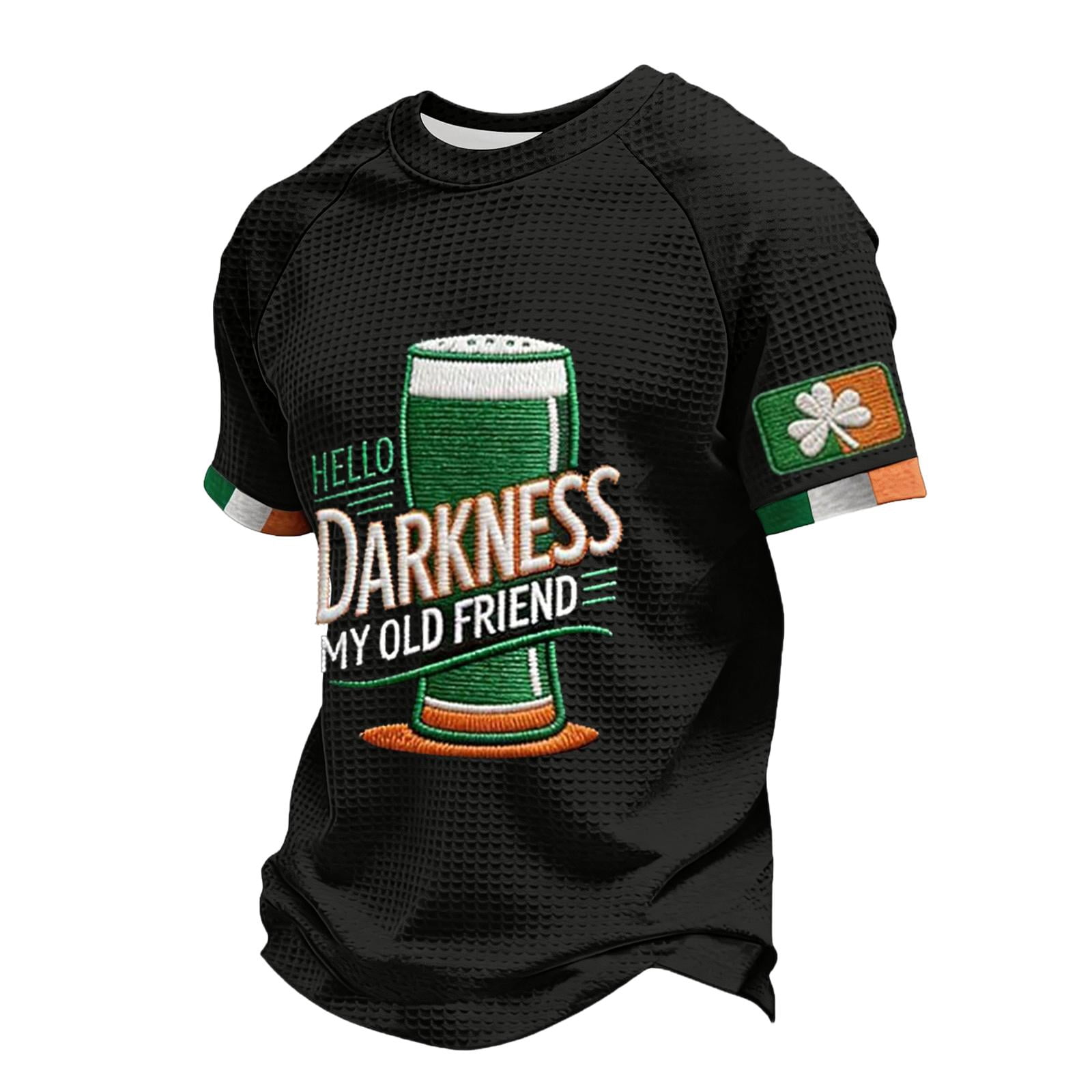 Men's Hello Darkness My Old Friend Shirts St Patricks Day Irish ...