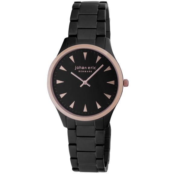 Men's Helsingr JE9000-10-007B Black and Rose Gold IP Steel Watch