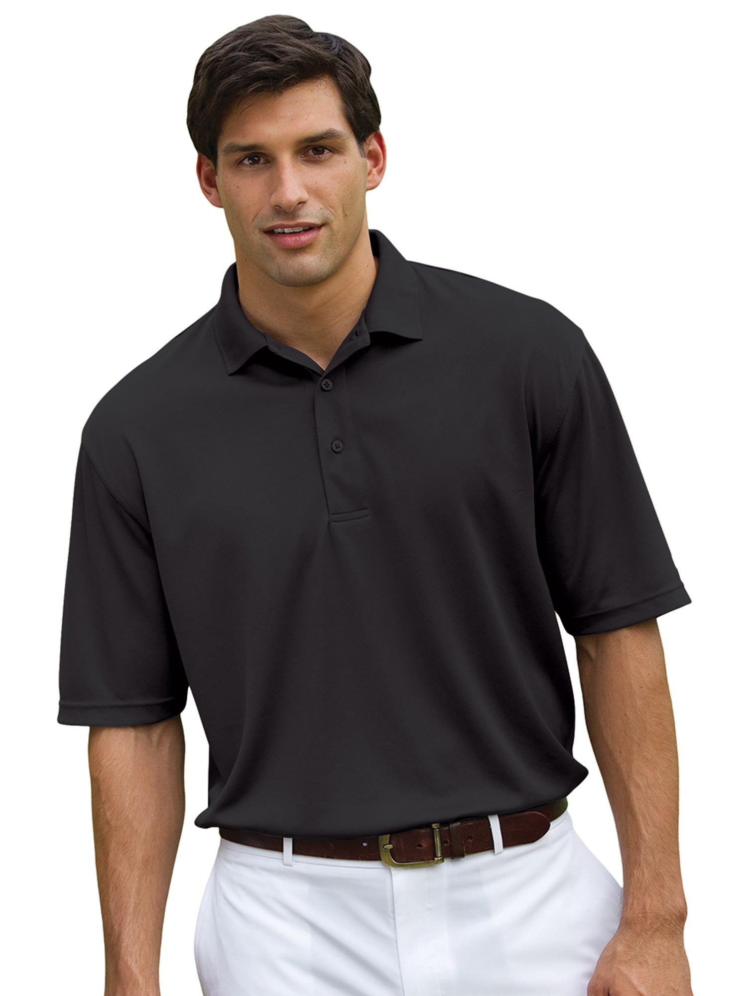 Men's Hemmed Sleeves Performance Polo Shirt