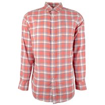 Men's Hemp Blend Headland Bayfront Plaid Sport Shirt MR Large