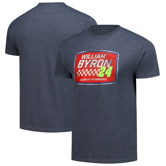 Men's Hendrick Motorsports Team Collection Heather Navy William Byron Vintage T-Shirt