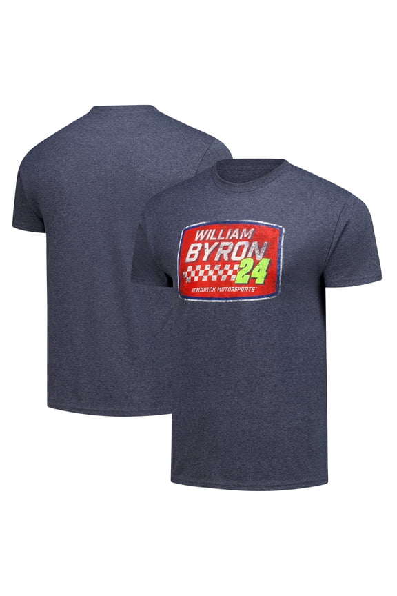 Men's Hendrick Motorsports Team Collection Heather Navy William Byron Vintage T-Shirt