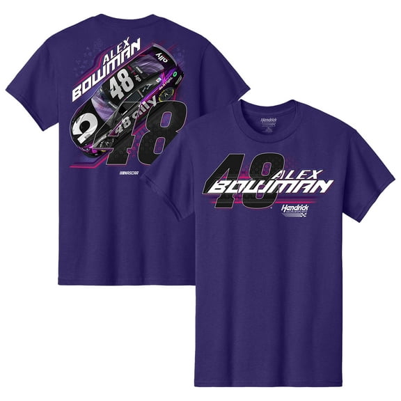 Men's Hendrick Motorsports Team Collection Purple Alex Bowman Car T-Shirt