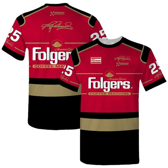 Men's Hendrick Motorsports Team Collection Red Tim Richmond Folgers Legend Uniform T-Shirt
