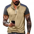 thumbnail image 1 of Men's Henley Cotton Casual Short Sleeve Lightweight Button T-Shirts,Weekend Errands and Relaxed Clothes Fit Comfort, 1 of 3
